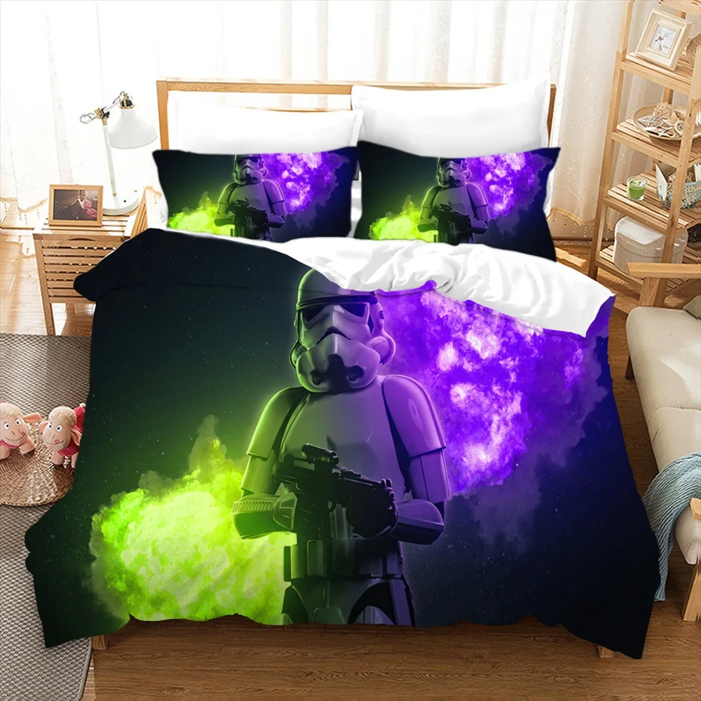 

Home Textile Popular Star Wars Printed Bedding Set Children Cartoon 3D Luxury Duvet Cover Europe/USA/AU Queen King Size