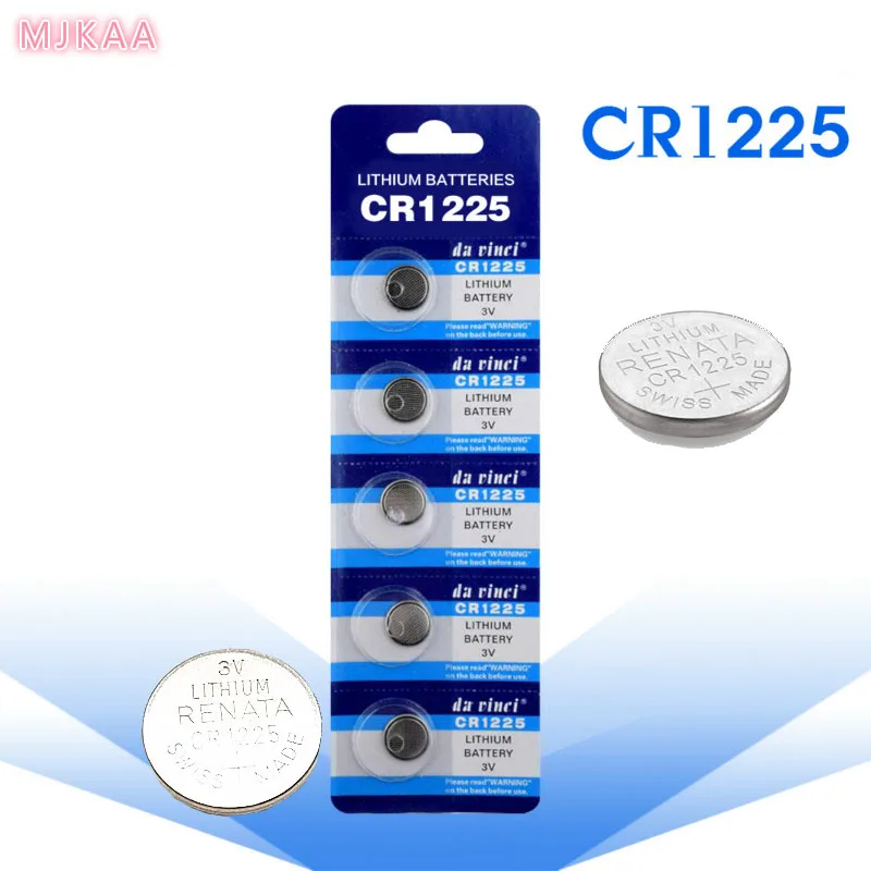 5 шт./MJKAA 3 в литиевые батареи CR1225 LM1225 BR1225 ECR1225 KCR1225 часы кнопки калькуляторы модные