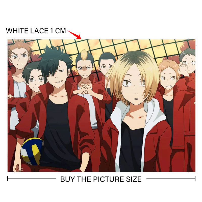 

Japanese Anime Haikyuu Poster Volleyball Boy Paintings Posters Wall Art Prints Picture Modern Home Room Decoration Cuadros