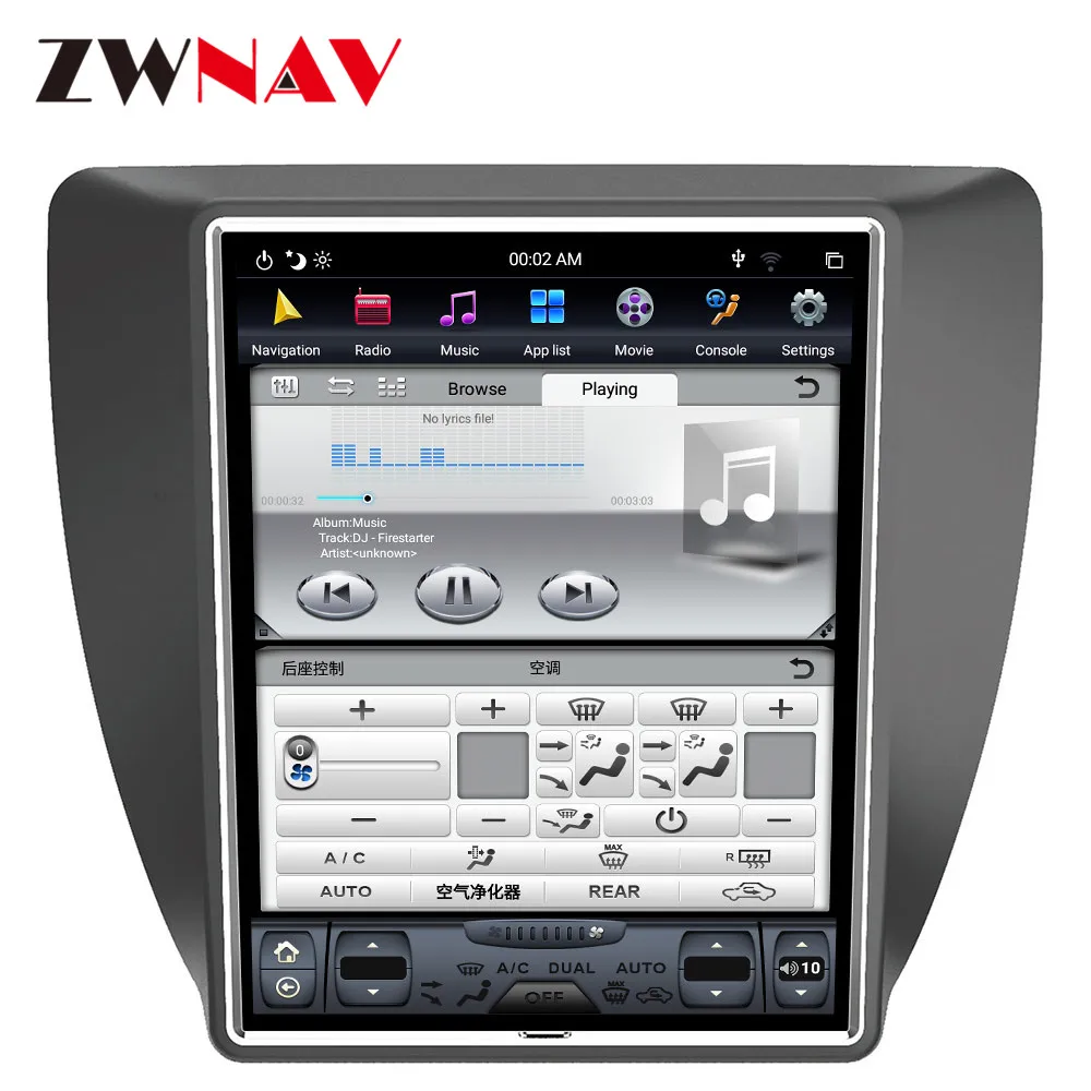 Автомобильный мультимедийный плеер Carplay DSP Android 9 0 PX6 для VW Sagitar 2012-2018 вертикальный