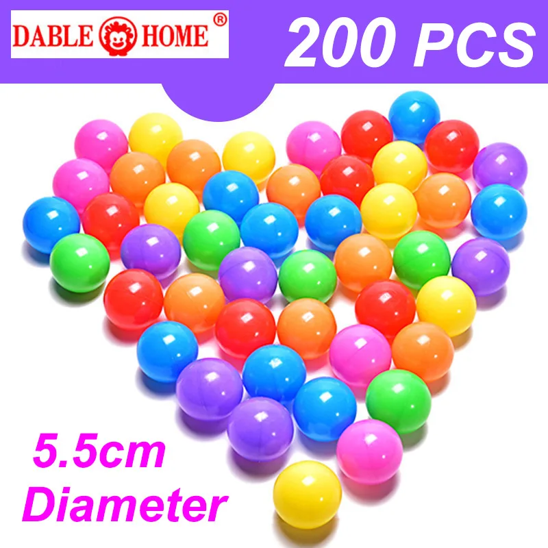 

200pcs Eco-Friendly Colorful Soft Plastic Water Pool Ocean Wave Ball Baby Funny Kids Toys Stress Air Ball Outdoor Fun Sports