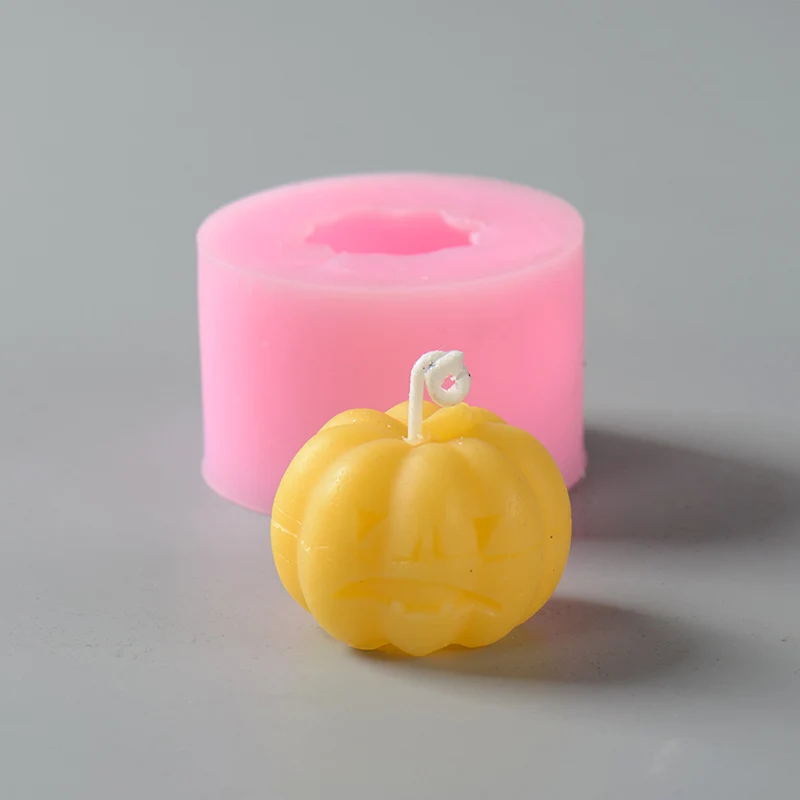 

Pumpkin Shape Candle Molds Silicone Halloween Decorative Mould