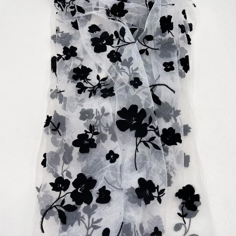 Швейная ткань Цветочная Роза ниспадающая сетка свадебное платье тюль юбка для
