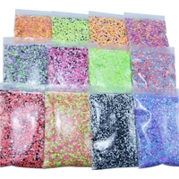 50g x 1bag nail round flake sparkly 12 design ultra thin chunky dazzling multi color colorful flakes diy nail tip art decoration