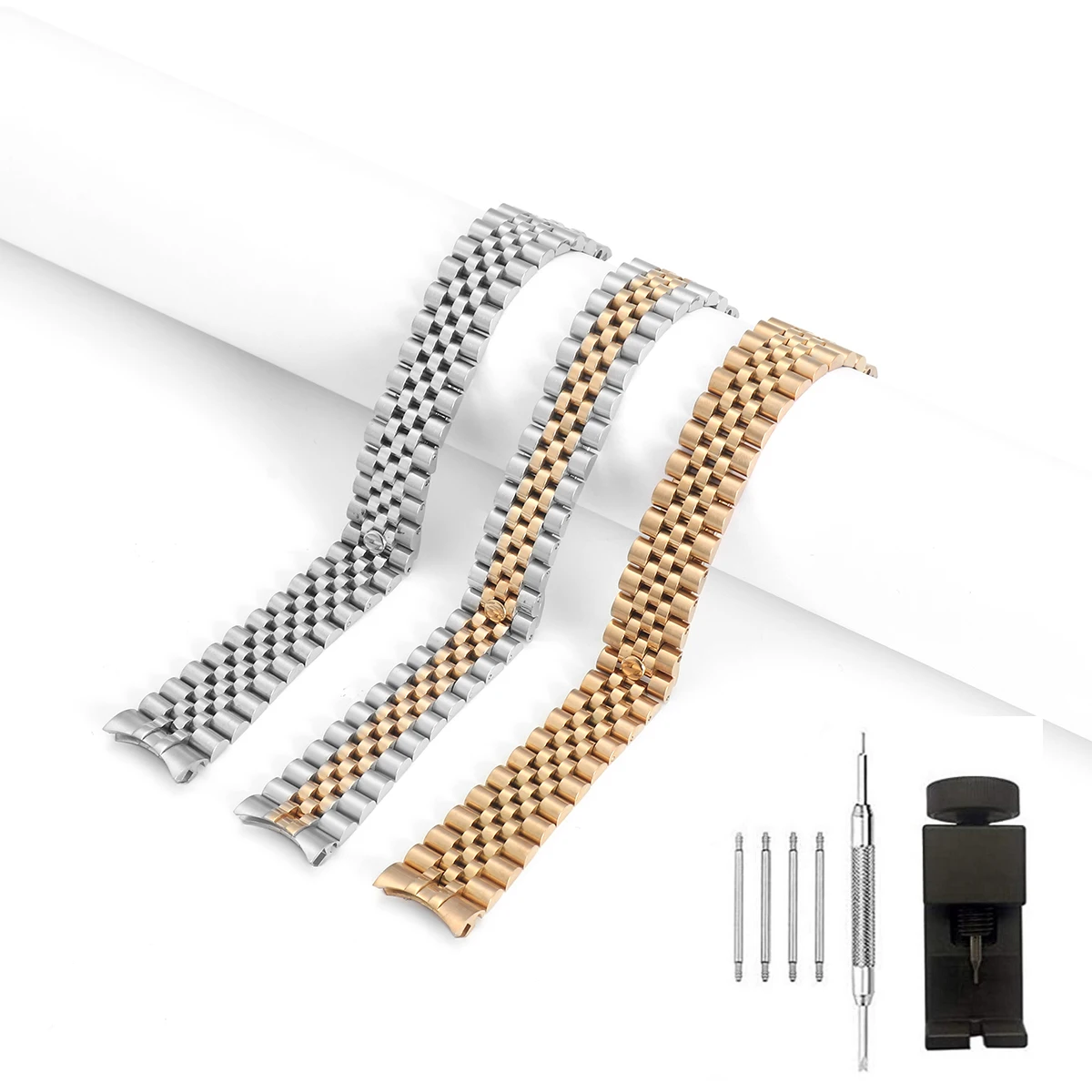 

Stainless Steel Watch Bracelets Men's Belt 20mm Watch Strap 22mm Watchband Bracelet 20mm Smart Watch Women For Rolex Daytona