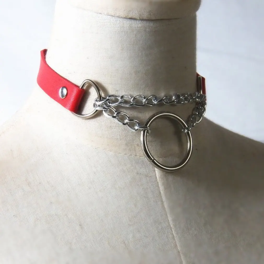 Новинка 2019 женское и мужское панк ожерелье-чокер на цепочке ручной работы