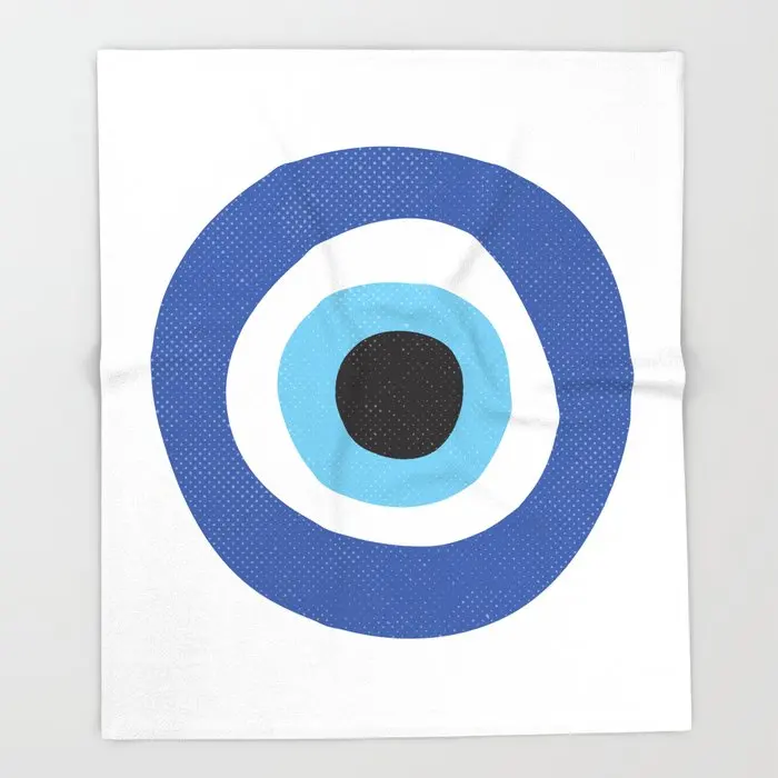 Одеяло с символами сглаза дизайнерское Флисовое одеяло с глазами одеяло s и плед для дивана Флисовое одеяло 150x200