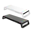 Подставка для ноутбука Core Ice Zun T1 RGB, многофункциональный настольный органайзер с 4 USB-портами для зарядки