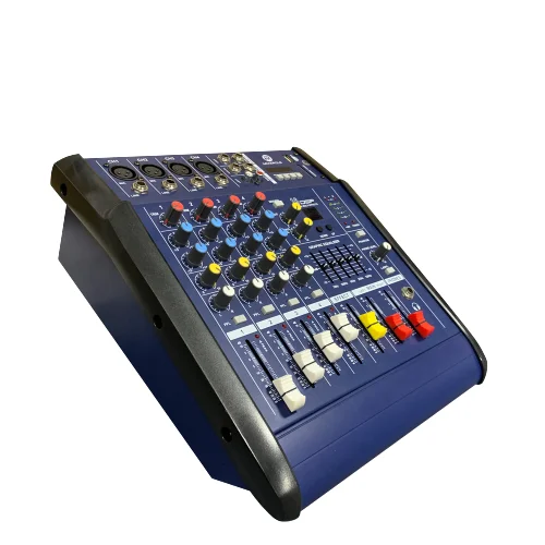 

PMX402D-MIC профессиональный встроенный усилитель мощности 4-канальный аудиомикшер с беспроводным микрофоном