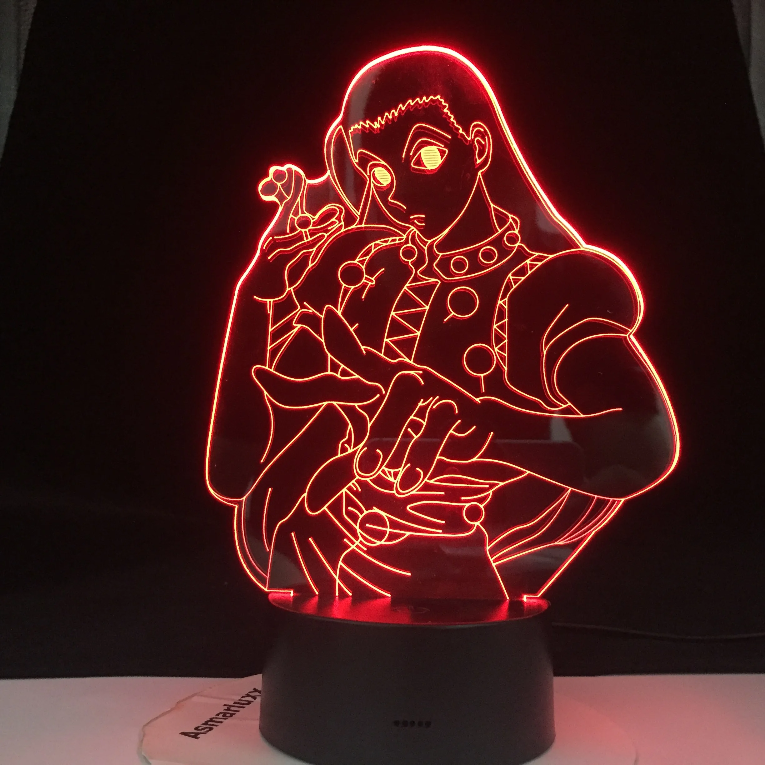 ILLUMI ZOLDYCK-Lámpara LED de ANIME HUNTER X, figura 3d, luz de noche Led acrílica, decoración de dormitorio para niños, regalo de cumpleaños