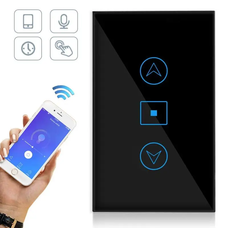 

Умный настенный диммер с сенсорным управлением, выключатель с Wi-Fi, голосовым управлением по американскому стандарту, через Alexa Google Assistant, для...