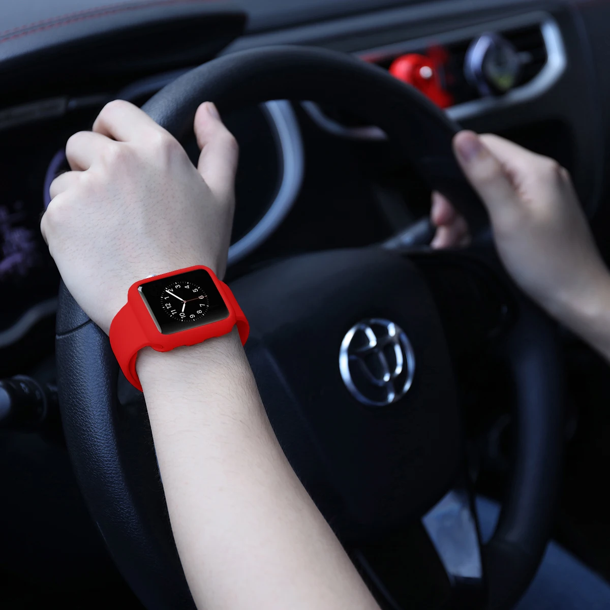 Спортивный ремешок для смарт часов apple watch 44/42/40/38 мм с протектор чехол к чехлу