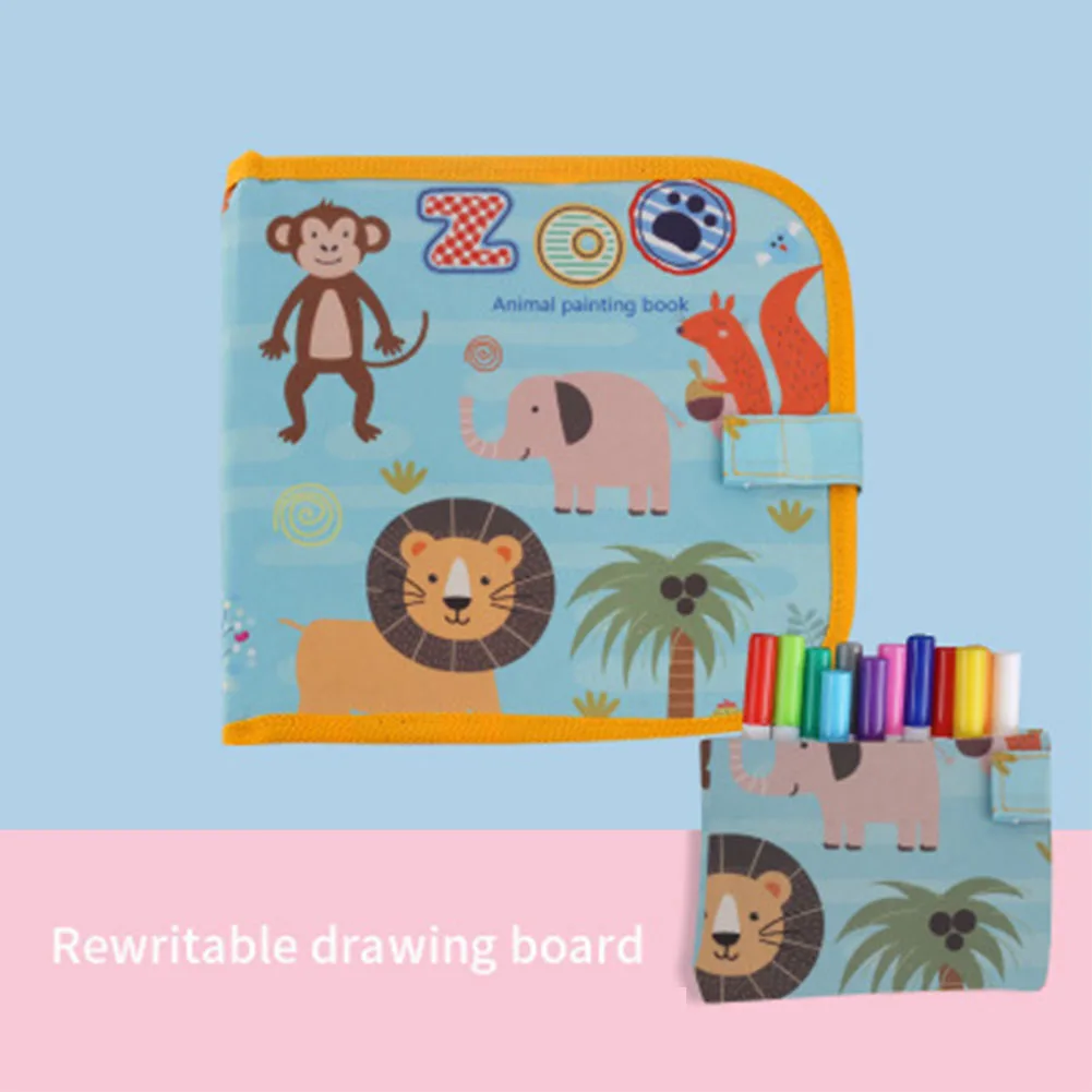 Цветные ручки легко протираемые ткань для малышей Мультяшные повторяющиеся