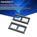 5 шт. круглое отверстие 28 контактов широкий 2,54 мм DIP DIP28 ИС розетки 28 PIN адаптер припоя Тип IC Разъем