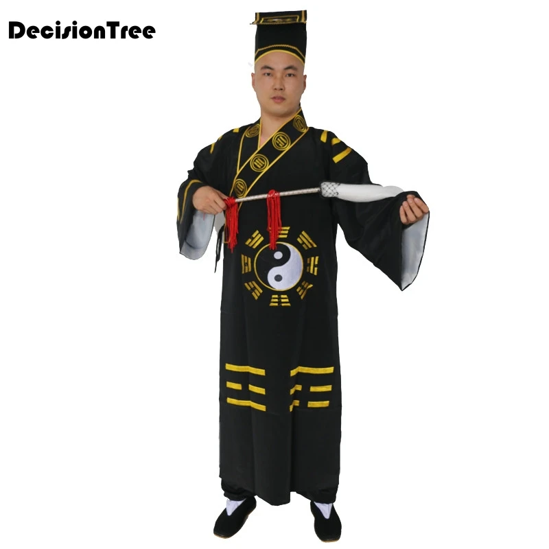 

2021 coat tang suit tai taoist robes wing chun kung fu martial arts uniforms chinese style suits clothes black yellow