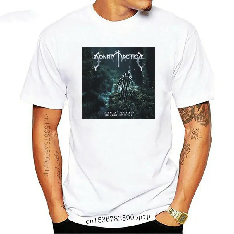 

Футболка с металлической лентой Sonata Arctica Ecliptica, финская мощность, размеры S, M, L, Xl, 2xl, модные новые футболки