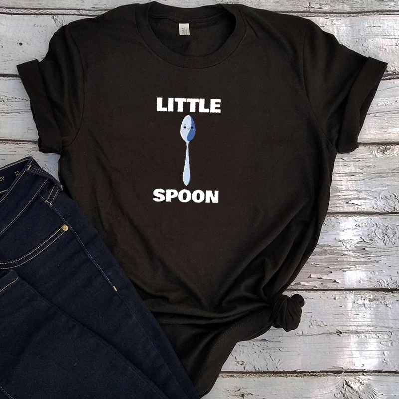 

Big Spoon Little Spoon Shirt 2021 Couple Ladies Tops 2021 Funny Couples Tee Matching Tshirts Streetwear Clothes Plus