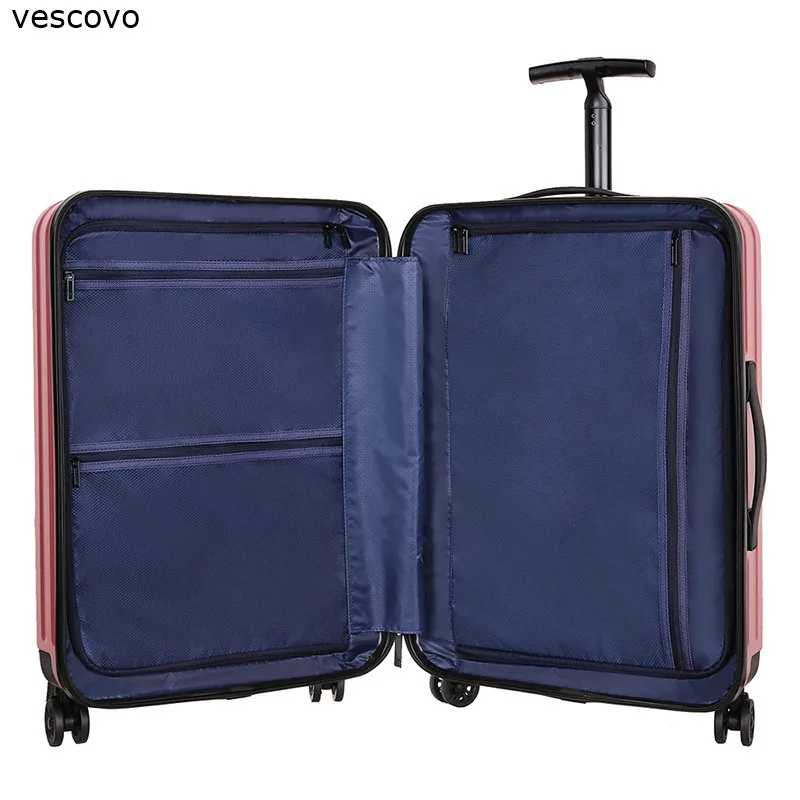 Vescovo популярный модный чемодан на колесиках 20 &quot22&quot 24 &quot26&quot Мужской дорожный