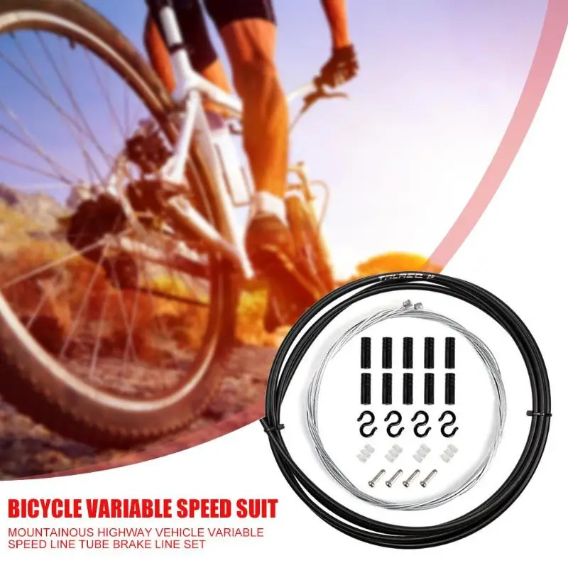 

Durable Bike Brake Shift Wire Tube Outdoor Riding Accessory 2m Mountian Road Bike Brake Line Pipe Shift Cable Wire