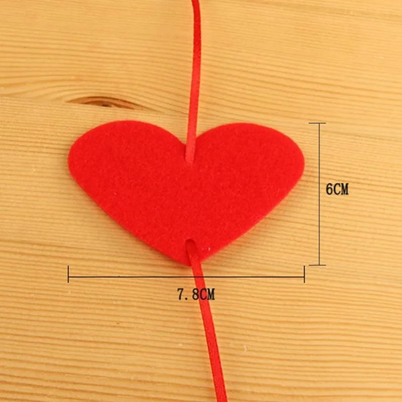 

Red Heart Garland DIY Valentine's Day Wall Hanging Supplies Party Birthday Room Decor Wedding String Wedding Garland Annive W1V4