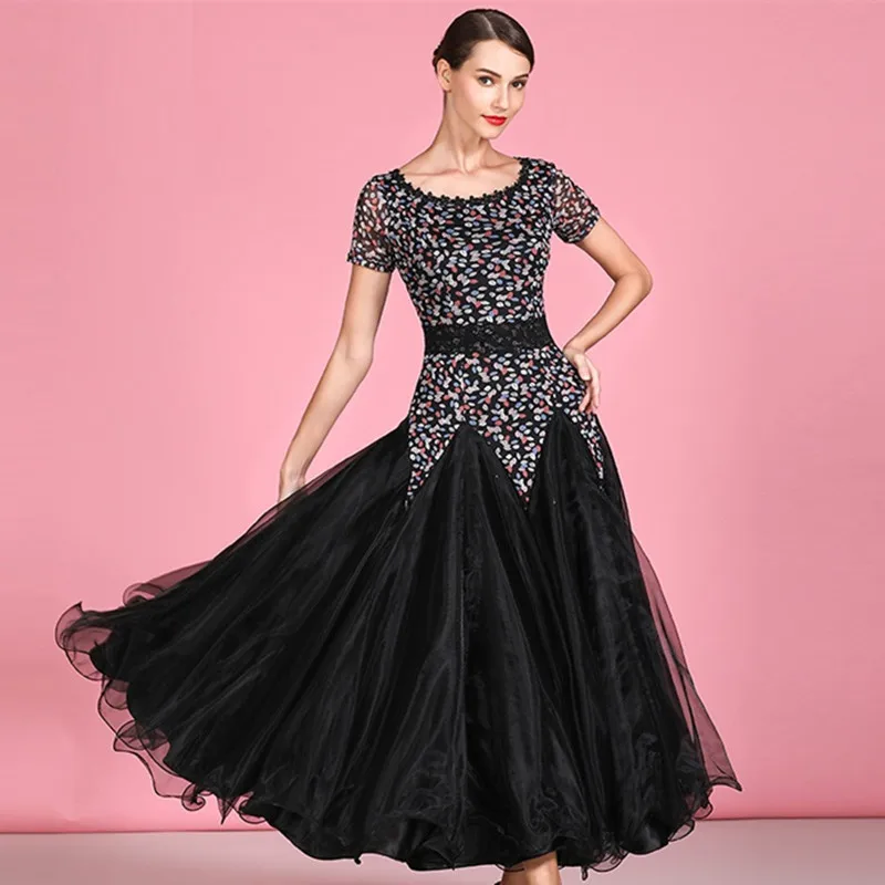 Платье для бальных танцев длинное платье костюмы танго испанское фламенко