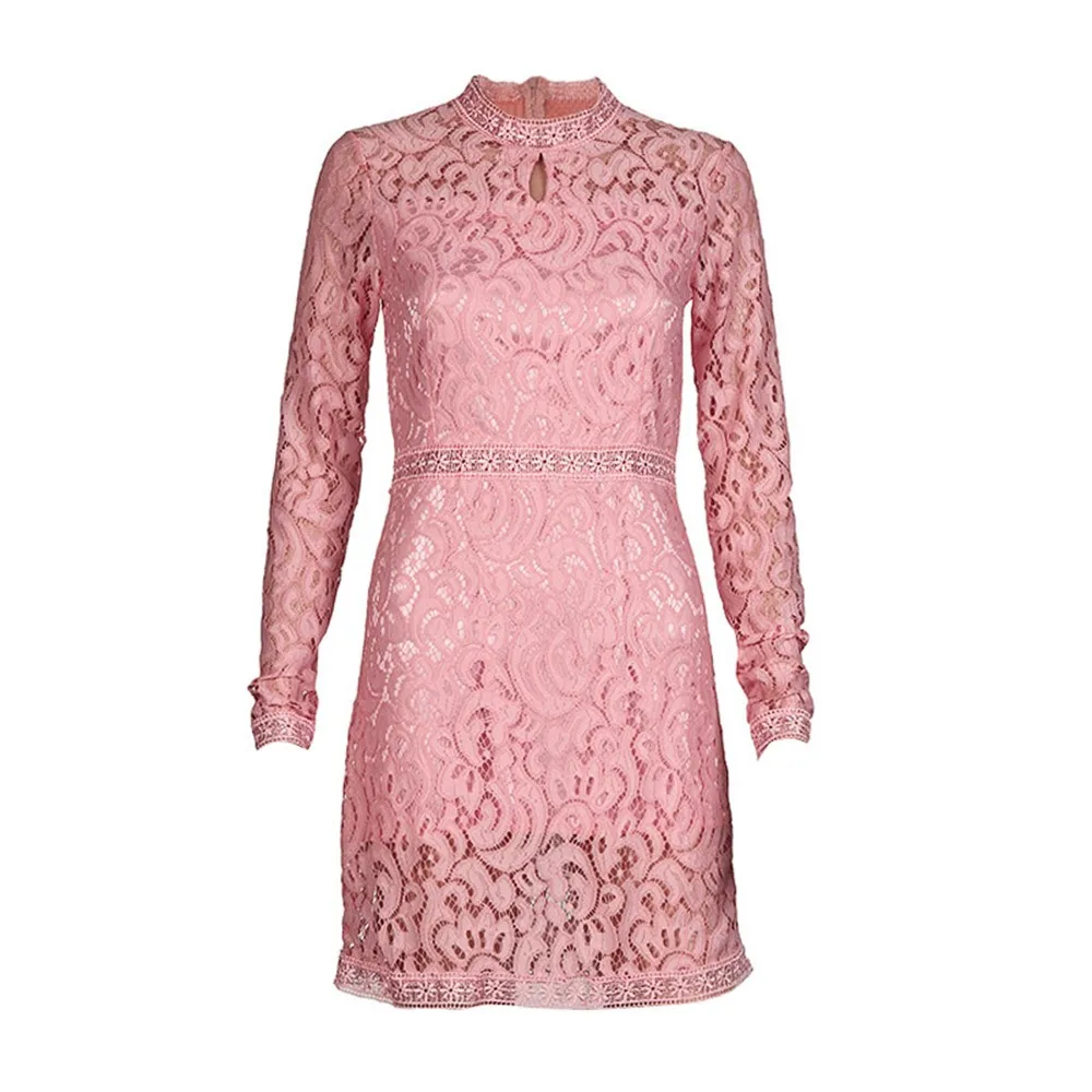 JAYCOSIN женское сексуальное платье длинное открытое розовое вечерние в дырочку