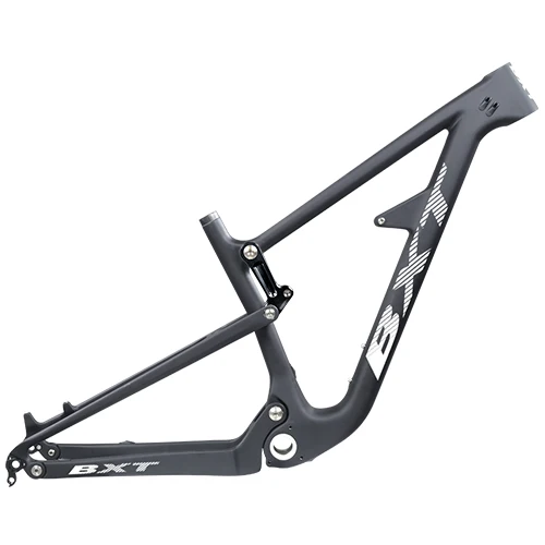 BXT white logo Полный комплект велосипедной подвески рама 29er BSA; углерод, волокно, рама для горного велосипеда 142*12 мм 150 мм, рама для велосипеда для путешествий 148*12 мм - Цвет: BXT white logo