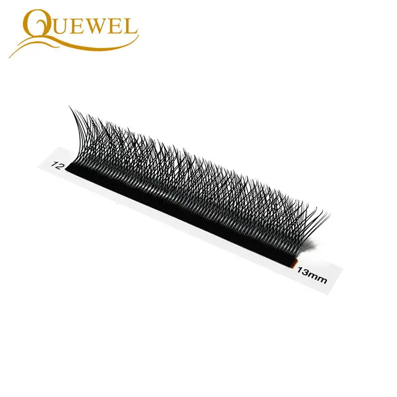 Quewel W Shape Индивидуальные объемные ресницы Style двойные накладные C/D Curl Новые
