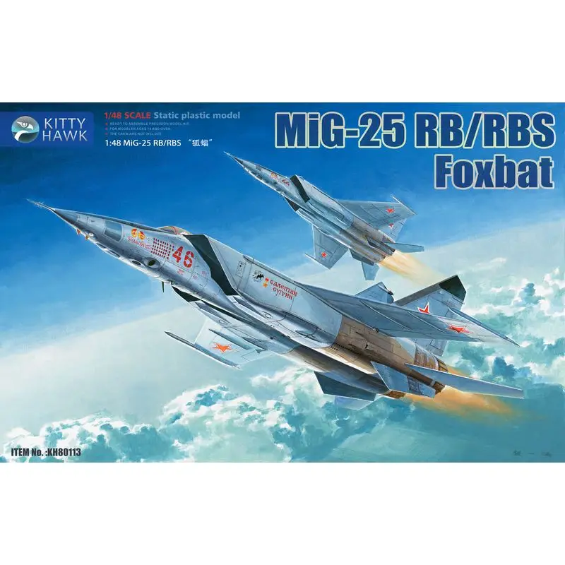 

Kitty Hawk KH80113 1/48 MIG-25 RB/RBT Foxbat - Scale Model Kit
