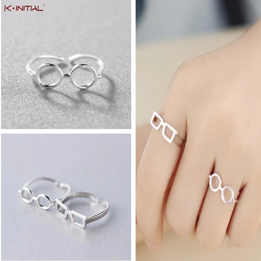 

Kinitial Fashion Geometric Round Ring Sunglasses Shape Rings for Women Adjustable Statement Finger Wrap Jewelry Party Wholesale