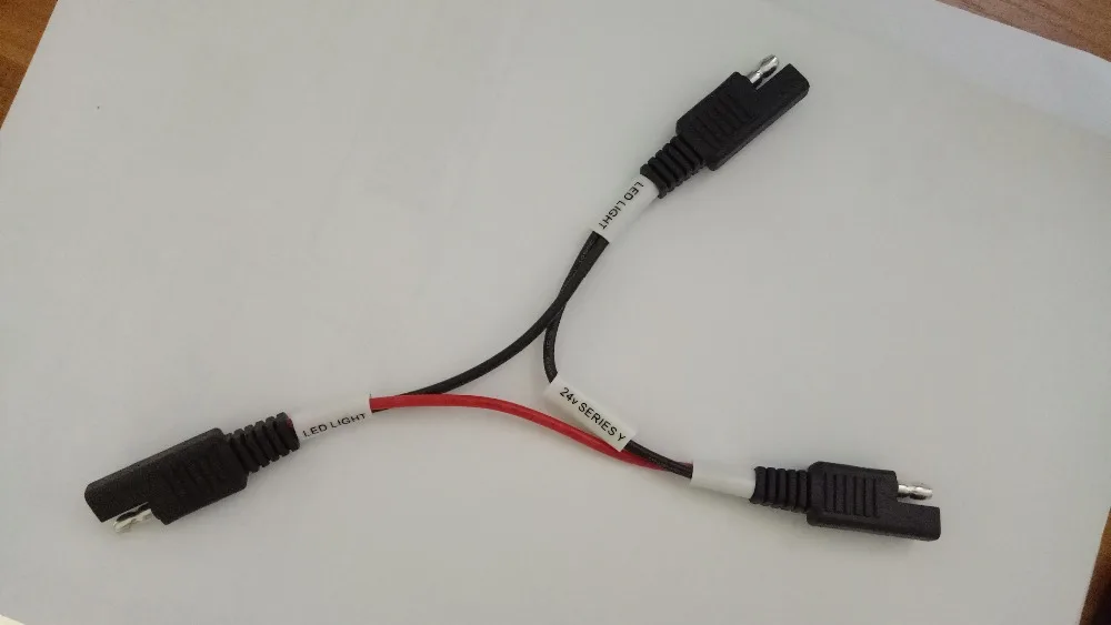 10 шт. кабельный 18AWG сплиттер от 1 до 2SAE штекер к SAE разъему питания постоянного тока