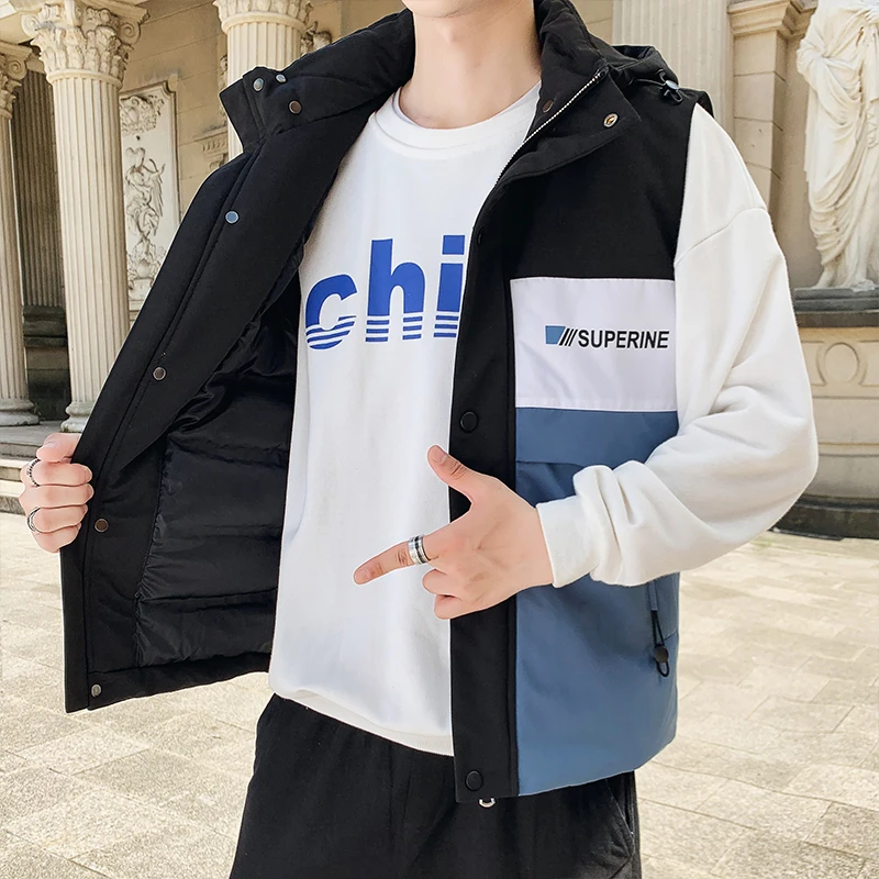 TFETTERS брендовая одежда Повседневный жилет для мужчин зимний безрукавка теплая