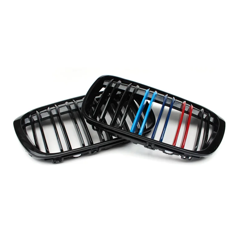 Двусторонняя яркая матовая черная Автомобильная решетка из углеродного волокна