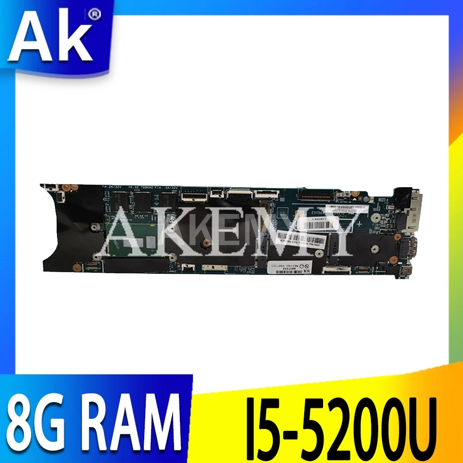 

For Lenovo thinkpad X1 Carbon x1c laptop motherboard I5-5200U 8G RAM LMQ-2 MB 13268-1 448.01406.0011 mainboard 100% TEST