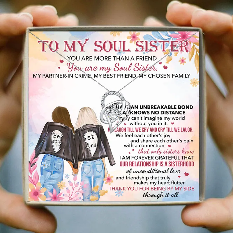 Ожерелье с подвеской в виде сердца надписью I Love You To Soul и to Soul|Ожерелья подвеской| |