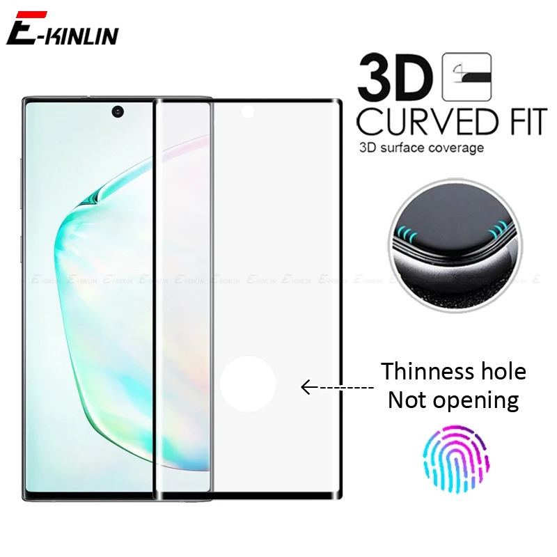 3D полное покрытие изогнутое закаленное стекло для Samsung Galaxy S20 Ultra Note 20 10 S10 Plus 5G
