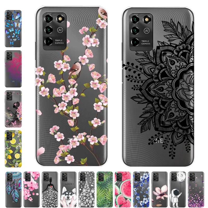 Чехол для ZTE Blade V30 Vita 8030 силиконовый мягкий мультяшный Прозрачный чехол 9030