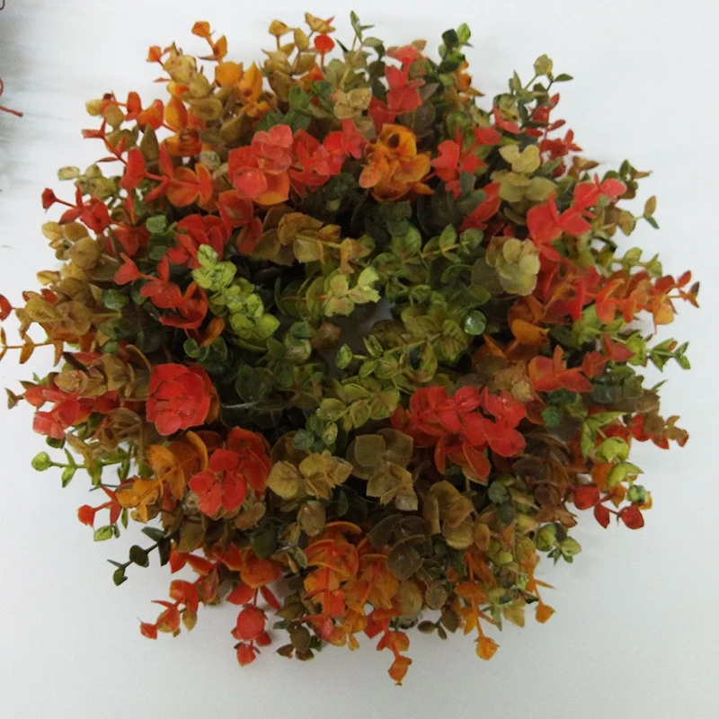 

Fall Eucalyptus Farmhouse Wreath Ring Hanging Door Decoration for Wall Window Wedding Party B88