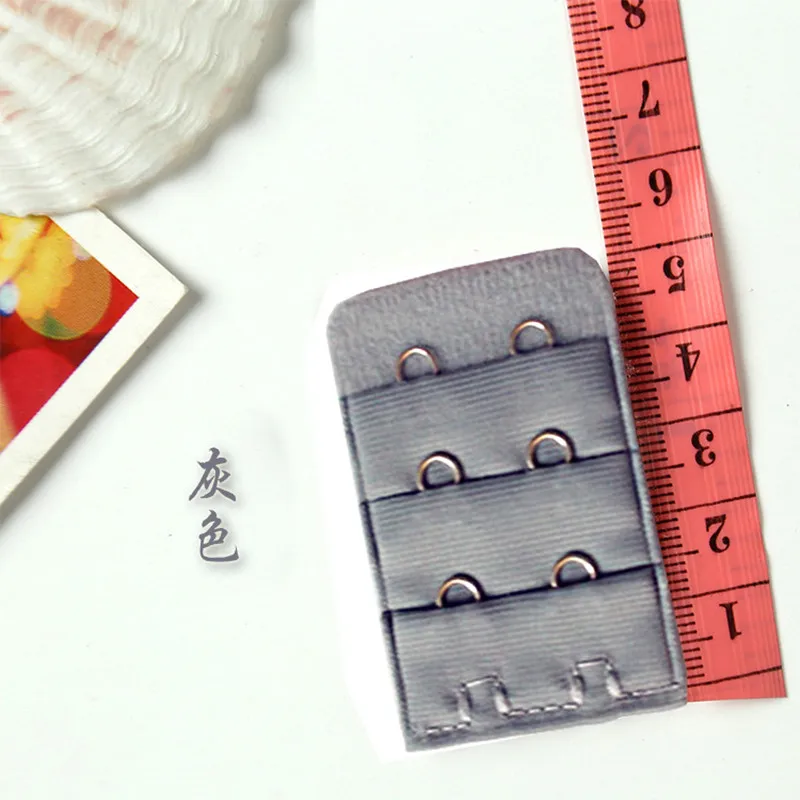 Нержавеющая сталь бюстгальтер расширитель 2 ряда 3 крючка эластичная