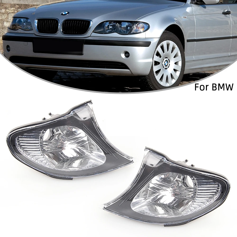 

Side Turn Signals Lamps Corner Lights Sidelights For BMW E46 3-Series 4DR 2002 2003 2004 2005 325i 330i Foglights headlights