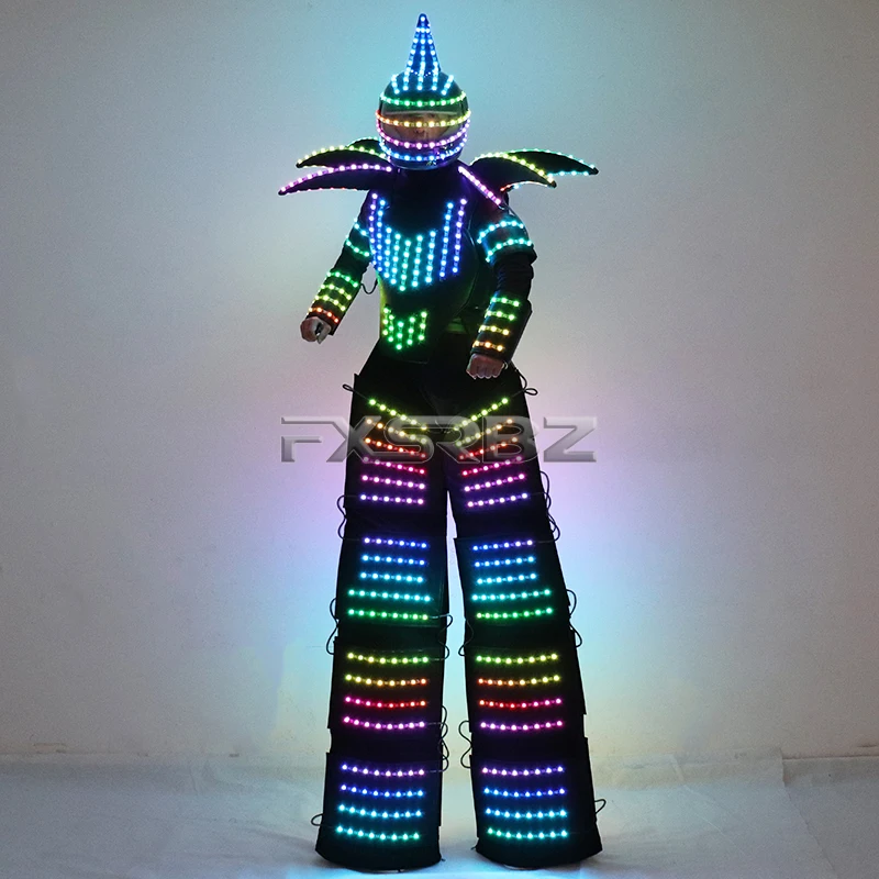 Пиксельная модель светящиеся ходунки костюм Дэвида Гетта танцевальный цветной