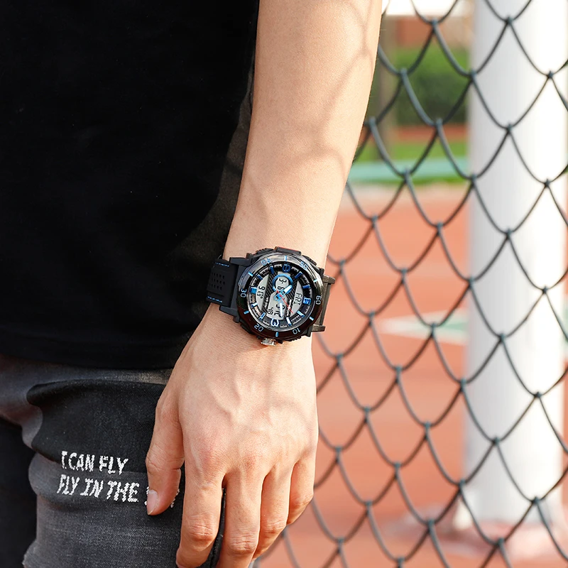 Часы наручные Sanda мужские электронные спортивные модные повседневные