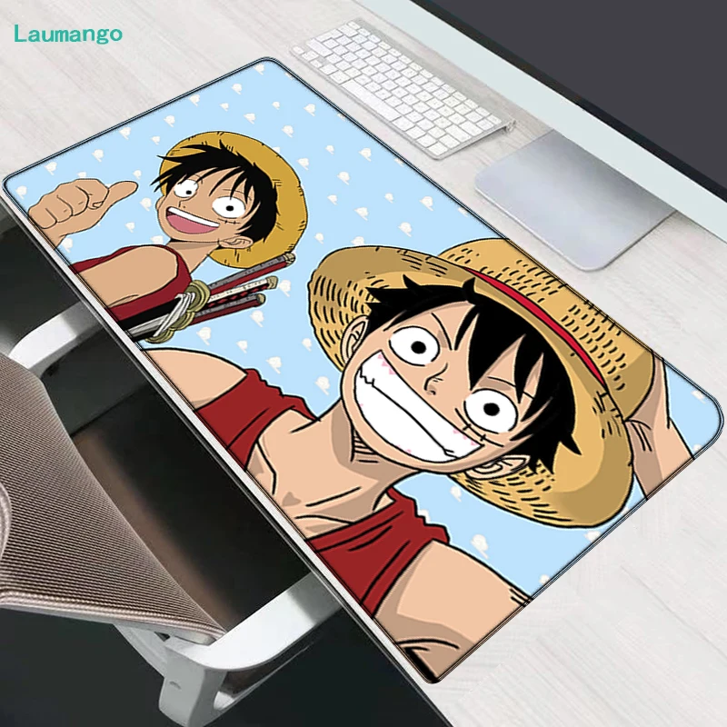 

Rubber Mat Anime One Piece Large Computer Desk Pad Mouse for Computer Kawaii Accessories Gaming Keyboard Mausepad Pc Gamer Rug