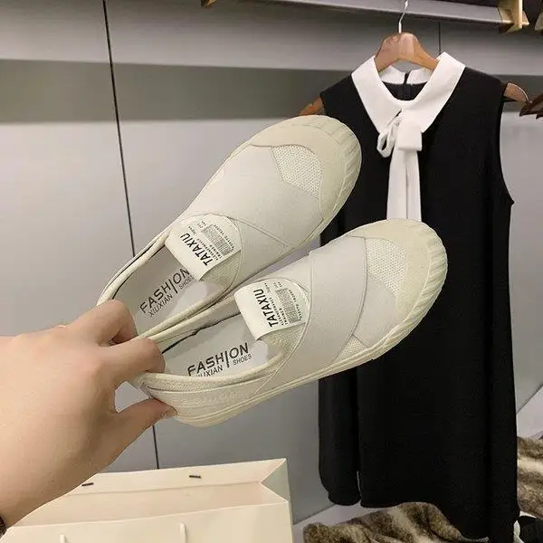 

Timalina Women's Sneakers spring/autumn New Fashion Round Toe Flat With Woman Flats Casual Fabric Sewing Lace-Up