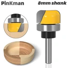 Набор насадок для фрезы, диаметр 1-18 дюйма, для работ по дереву, хвостовик 6 мм, диаметр 8-8 мм