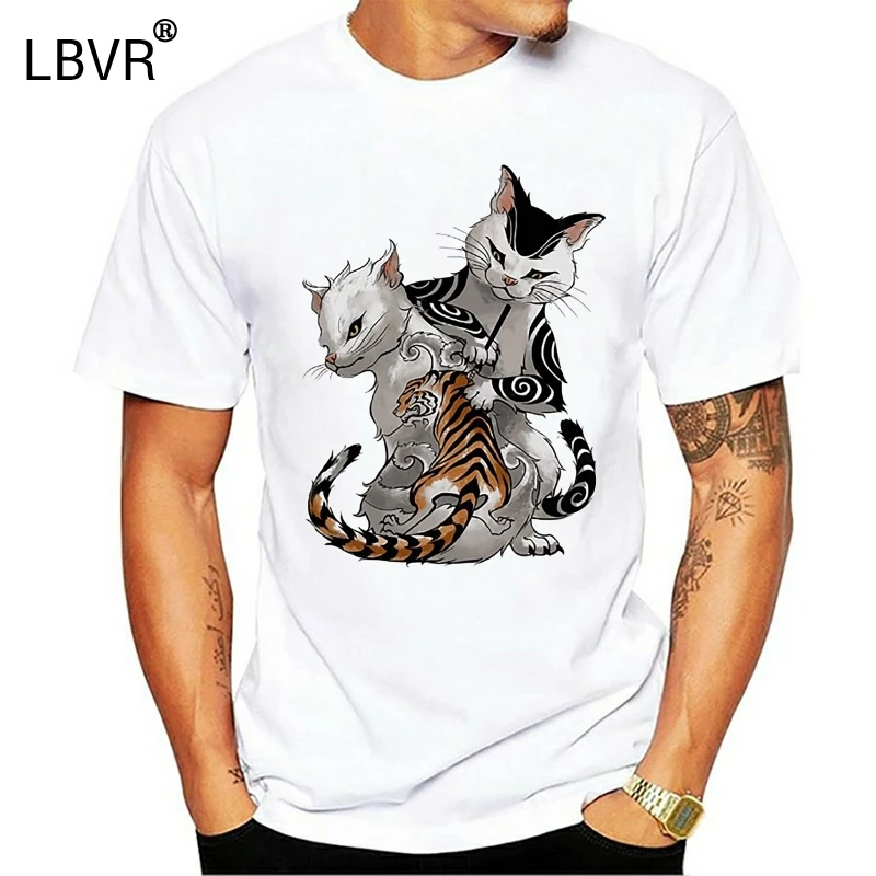 Новинка 2019 брендовая одежда модная футболка с рисунком кота iрезими