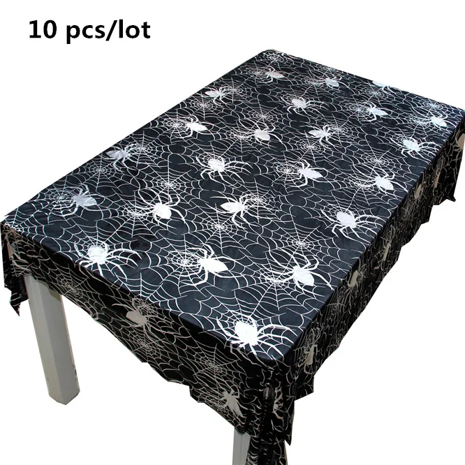 

10PCS Spiderweb Cover Tablecloth Halloween Party Decor Props art european Creative table cover DIY Ghost festival tablecloth