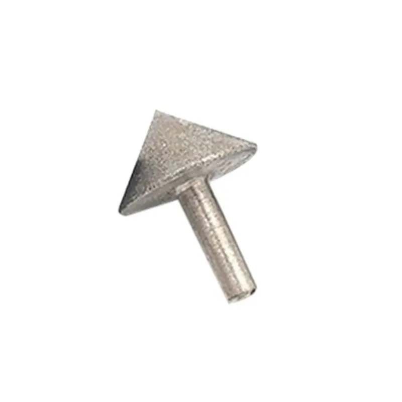 

Electroplated Diamond 20-50mm Cone Chamfer Grinding Head Stone Glass Chamfering Head Sanding Tool Accessories Drop Shipping