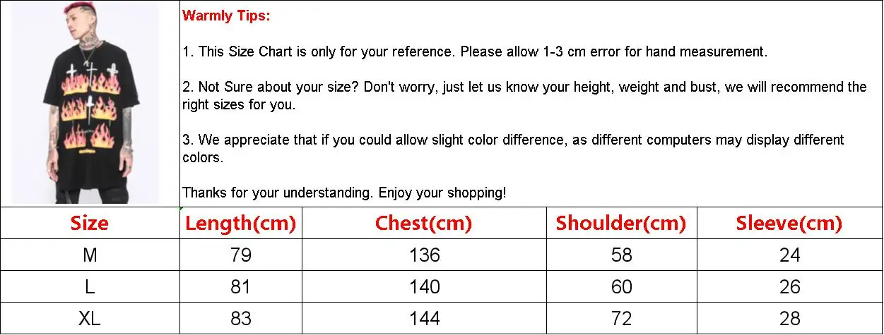 

Tideshec Mens Hip Hop Streetwear Flame Print Short Sleeve Cross T-shirt Cotton Harajuku High Street 2021 Fashion Casual Top Tee