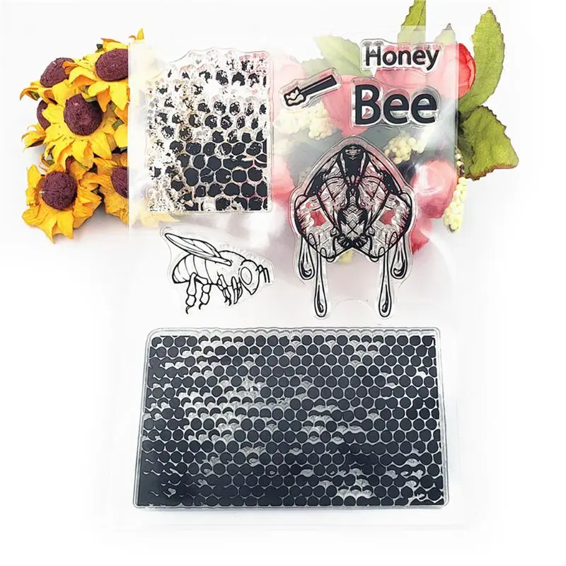Honey Bee Hive Silicone Clear Seal Stamp DIY Scrapbooking Embossing Photo Album Decorative Paper Card Craft Art Handmade Gift | Дом и сад